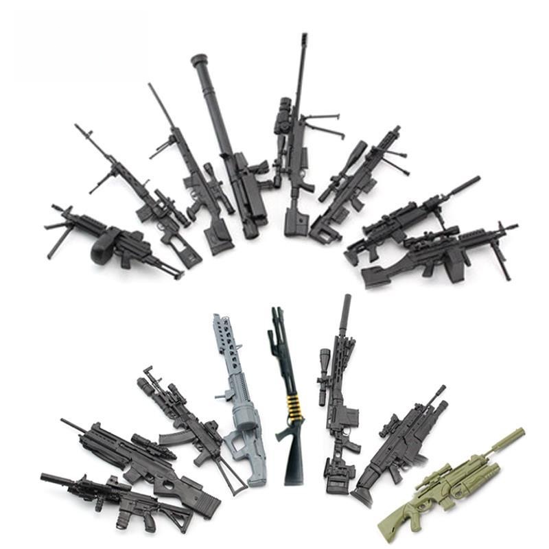Model Kit Weapons - 1/6 montar arma modelo ametralladora metralleta