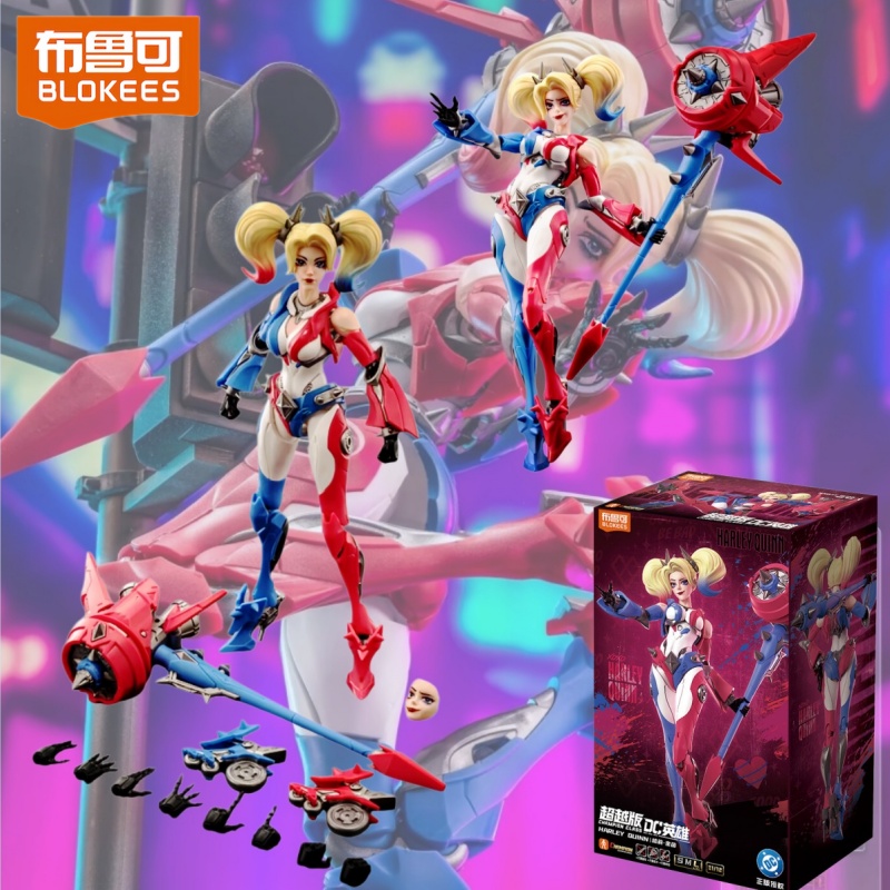 Model Kit Xiaoyaozi - Nuevo Blokees DC Superhéroe Harley Quinn