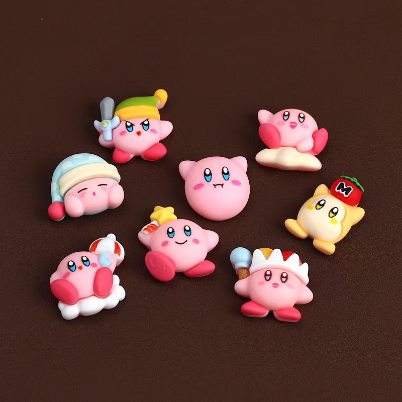 Model Kit Kirby - 8 unids/set figura de Anime bonita