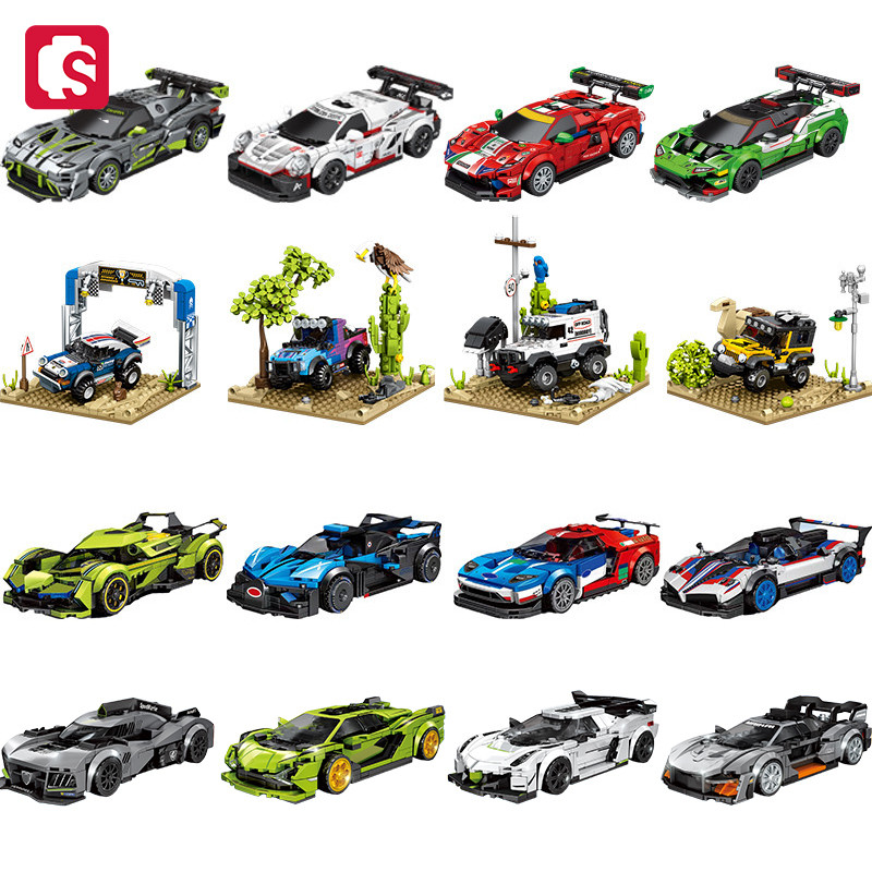 Model Kit Lamborghini - SEMBO-bloques de construcción de automóviles deportivos,
