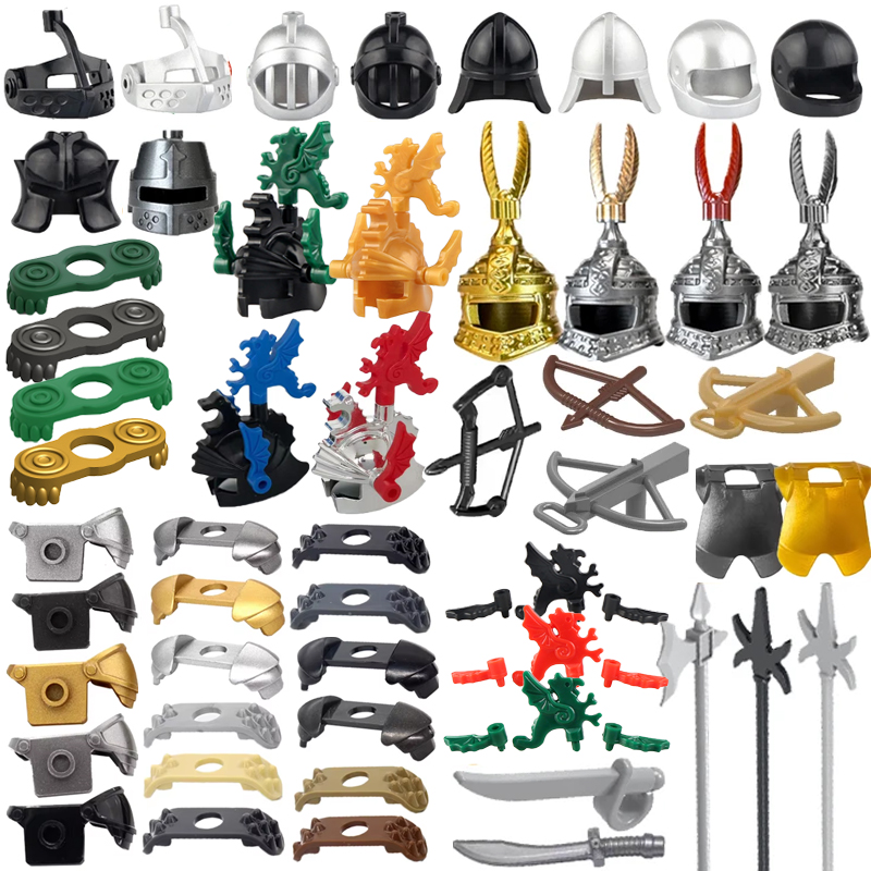 Model Kit Gunpla - Castillo Medieval, Caballero militar, bloques de