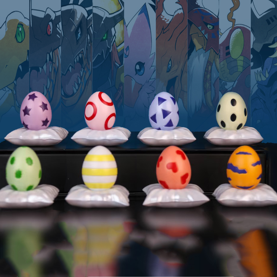 Model Kit Digimon - Set de 8 Figuras de Anime