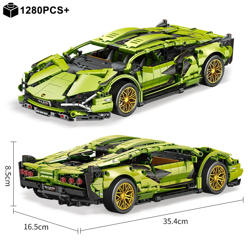 Bloques de construcción de aut - Model Kit Lamborghini reseña y precio