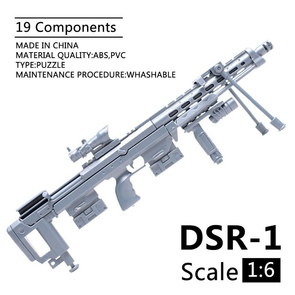 Modelo de rifle DSR1 a escala  - Model Kit Weapons reseña y precio