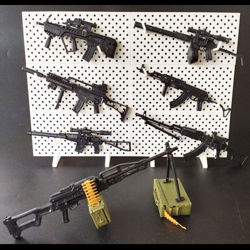 1/6 montar arma modelo ametral - Model Kit Weapons reseña y precio
