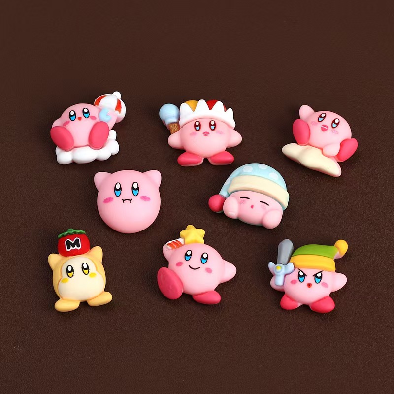 8 unids/set figura de Anime bo - Model Kit Kirby reseña y precio