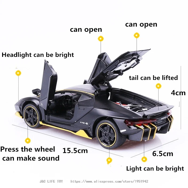 1:32 LP770 750 coche deportivo - Model Kit Lamborghini reseña y precio