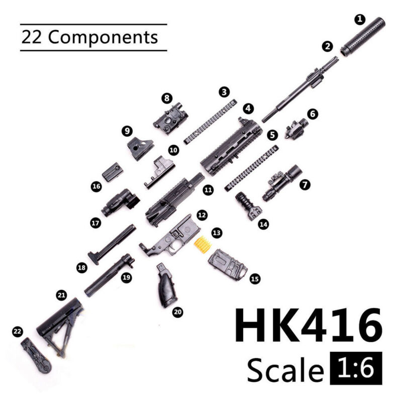 Juguete a Escala 1:6, Mini Mod - Model Kit Weapons reseña y precio