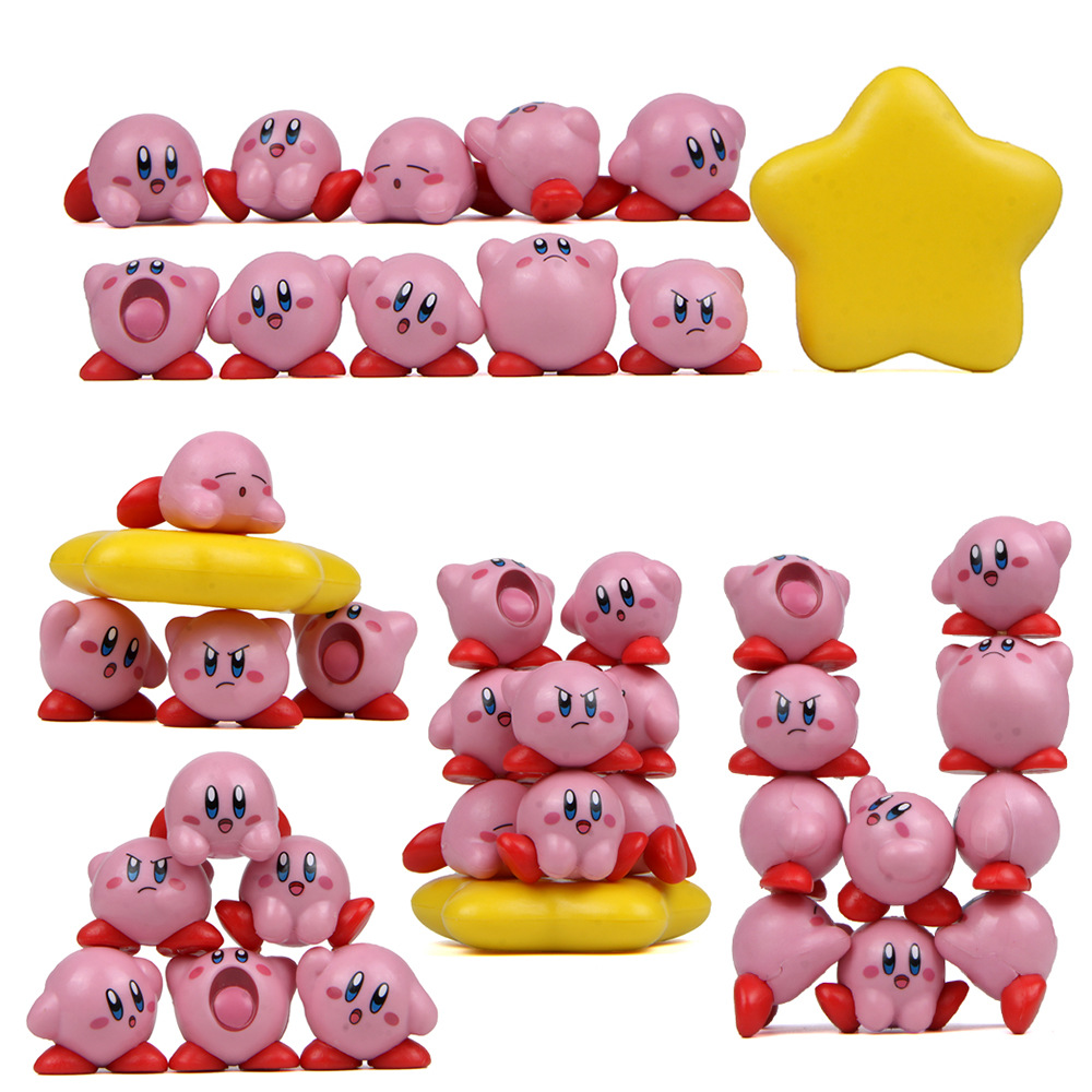 11 unids/set Mini figuras de a - Model Kit Kirby reseña y precio